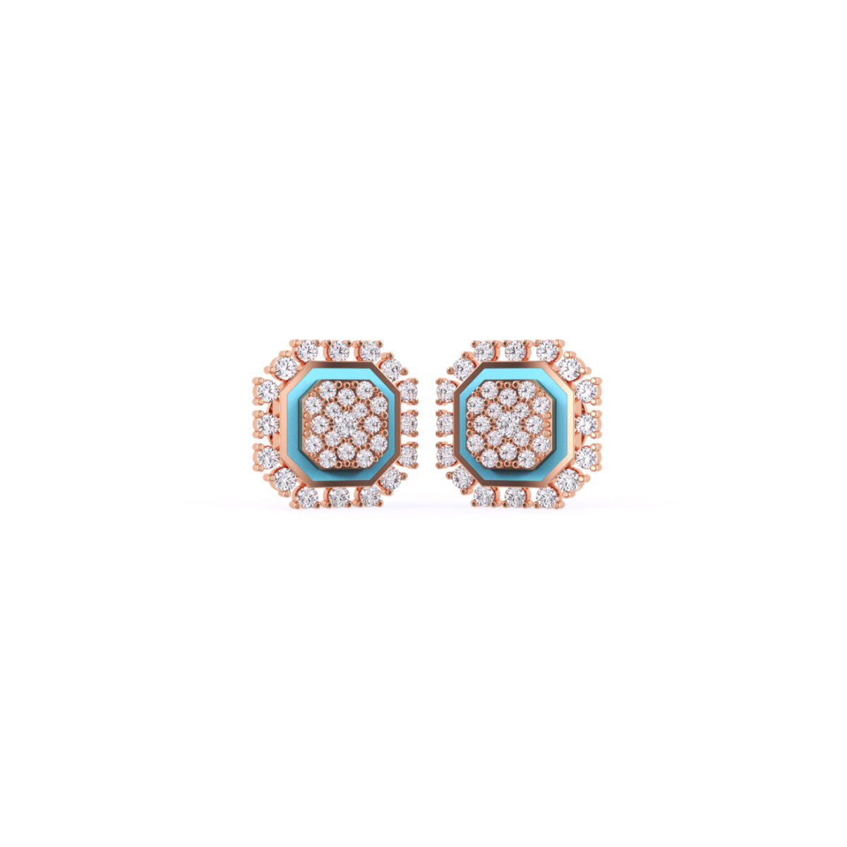 Classic Octagon Shaped Earrings For Girls